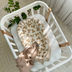 Protectie somn - Baby Nest patut bebe Ursuleti maro